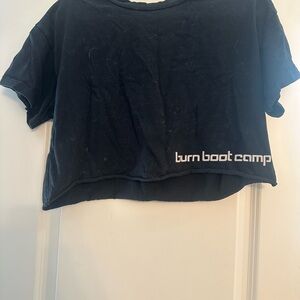 Burn Boot Camp Black Crop Top